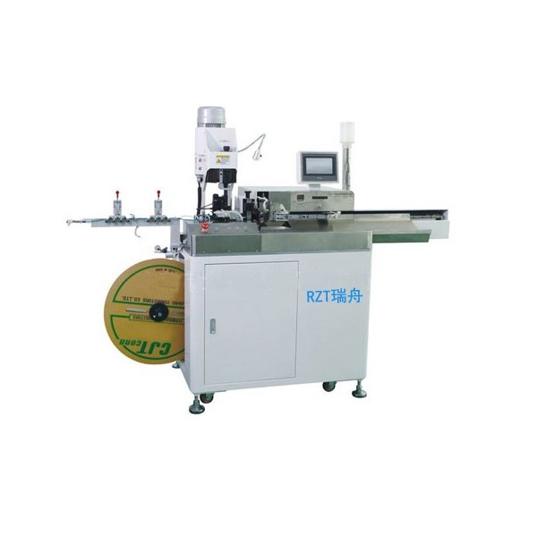全伺服五線沾錫單頭打端子機 RZT瑞舟五線打端沾錫機