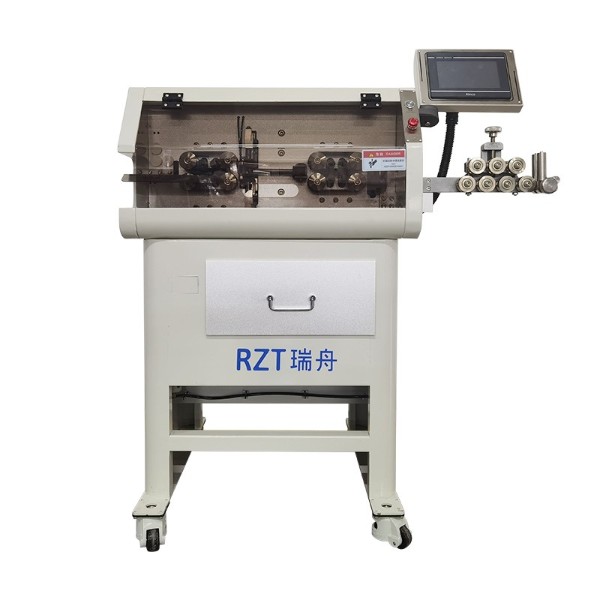 全自動電源線裁線機(jī)護(hù)套線剝線機(jī)RZT-301C-30 瑞舟粗線裁線機(jī)