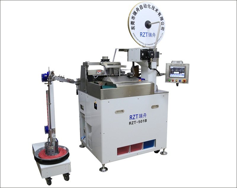 東莞瑞舟生產(chǎn)RZT-501B全自動扭線沾錫機(jī)