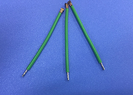 為德國打樣一端端子壓接，一端扭線沾錫，樣品通過，設(shè)備成功出口德國